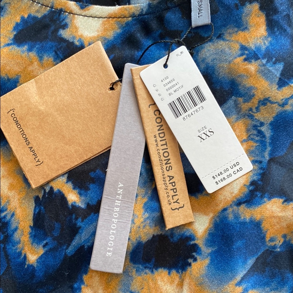 Anthropologie Leopard Print Long Sleeve Midi Dress – XXS – NWT - Picture 7 of 12